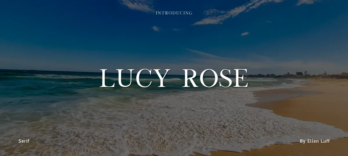 Lucy Rose font preview