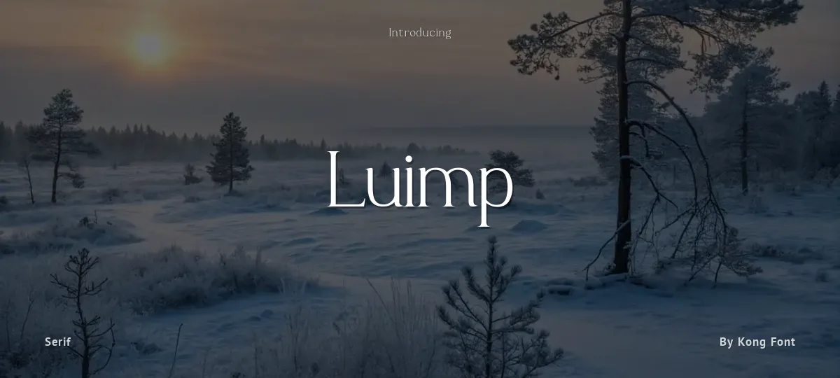 Luimp font preview