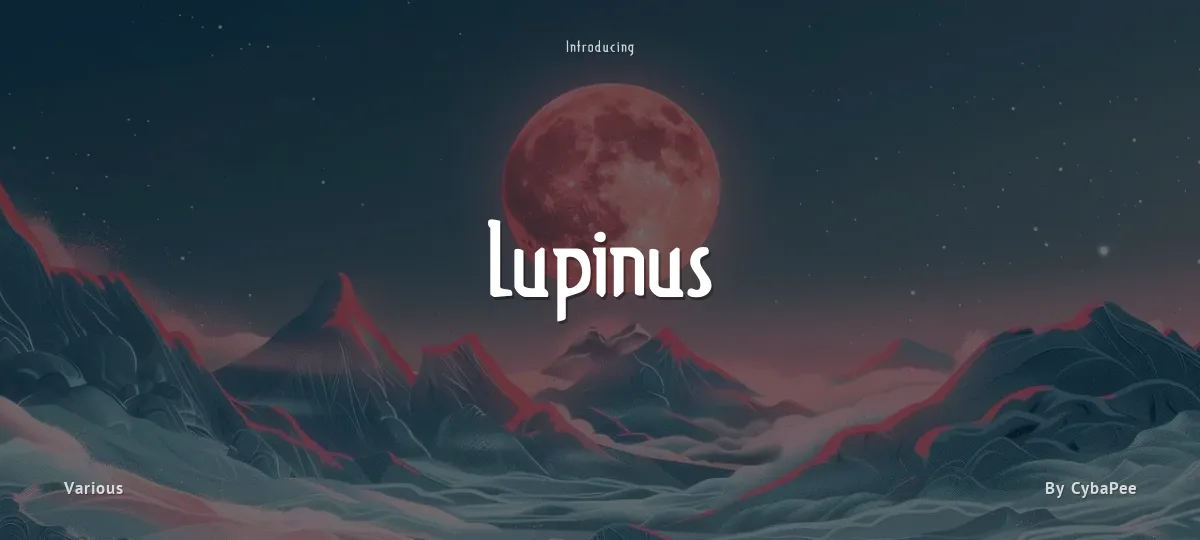 Lupinus font preview