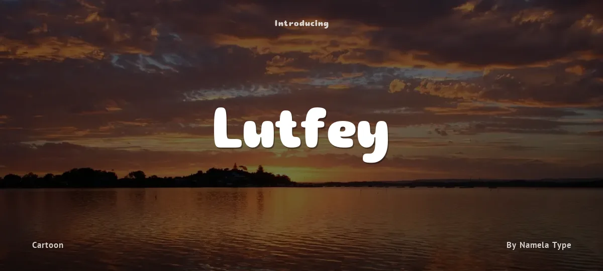 Lutfey font preview