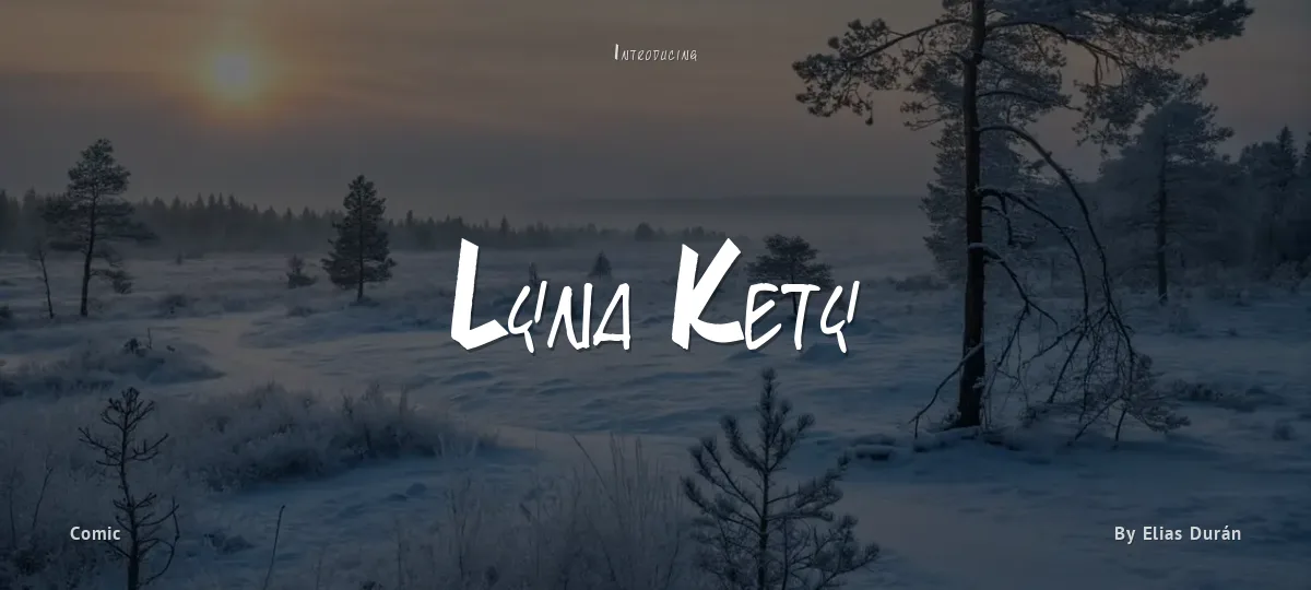 Lyna Kety font preview