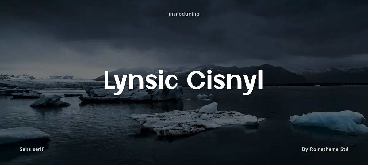 Lynsic Cisnyl font preview