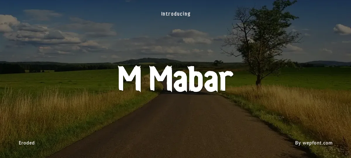 M Mabar font preview