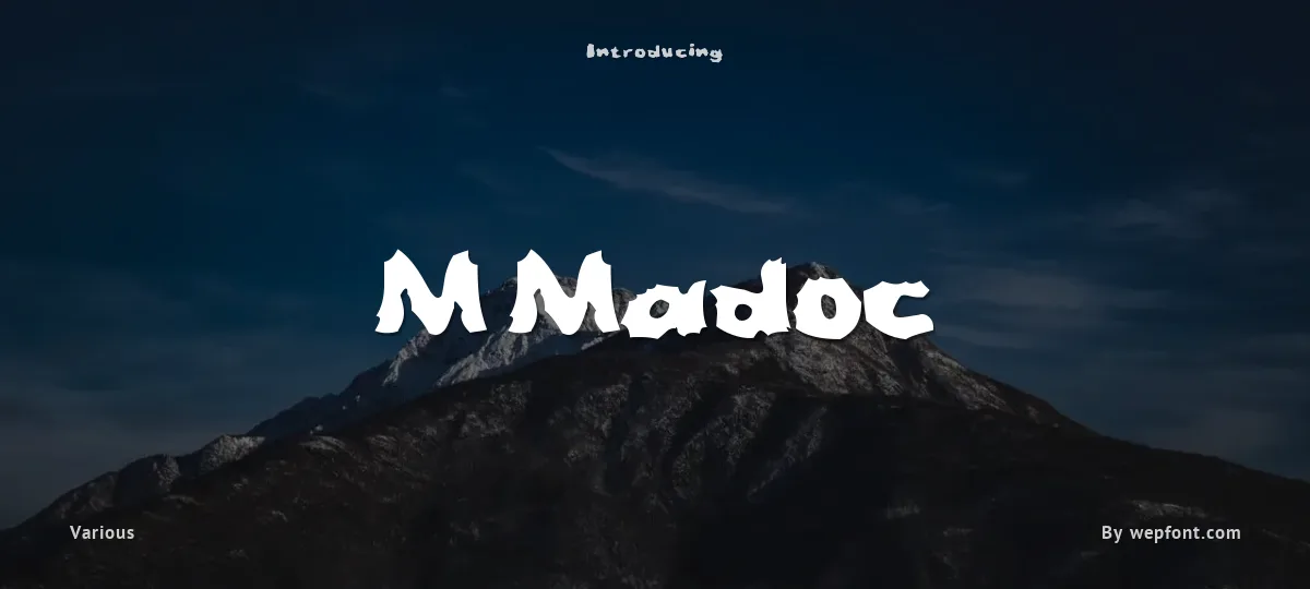 M Madoc font preview