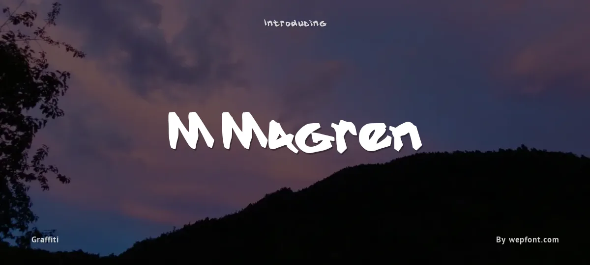 M Magren font preview