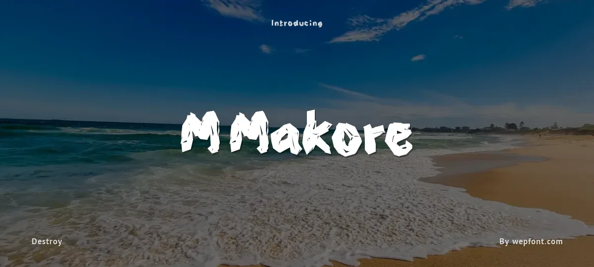 M Makore font preview