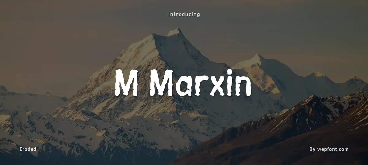 M Marxin font preview