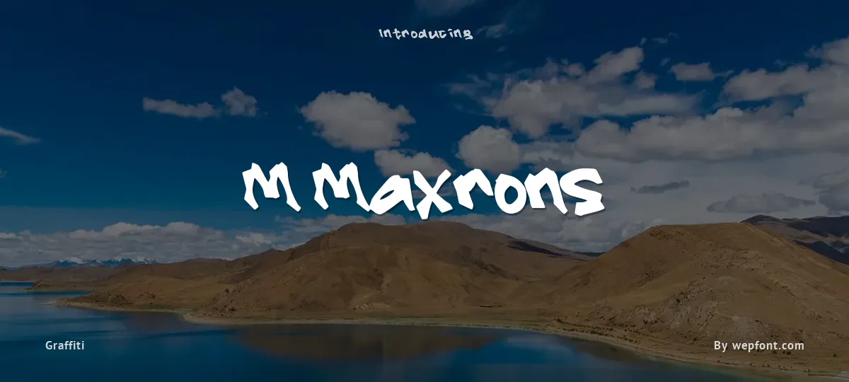 M Maxrons font preview