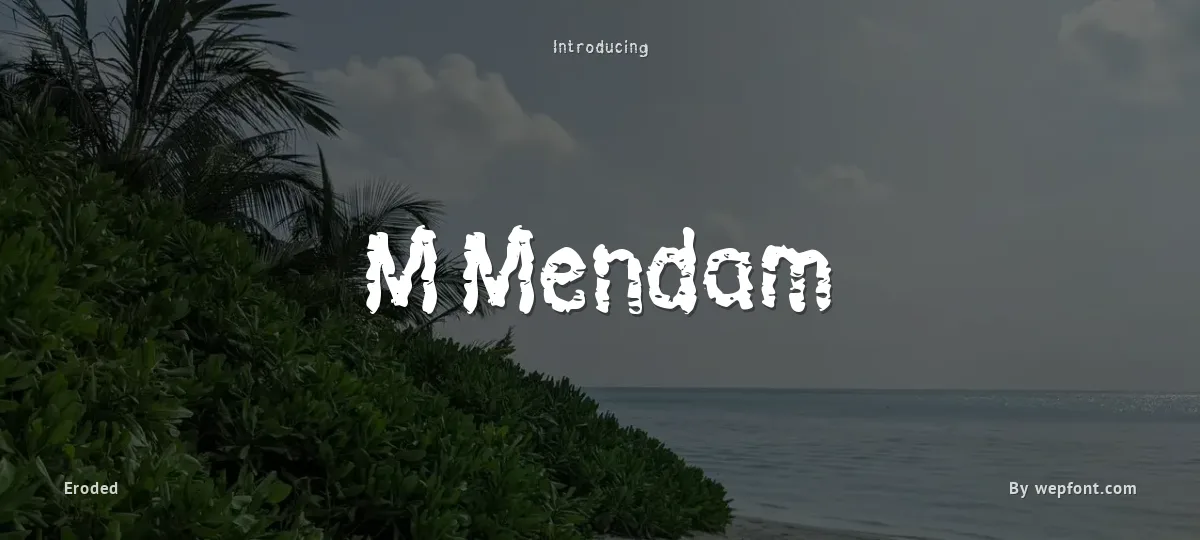 M Mendam font preview