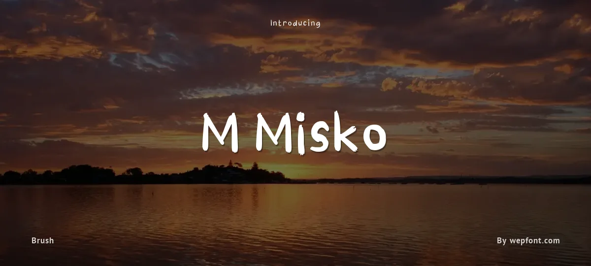M Misko font preview