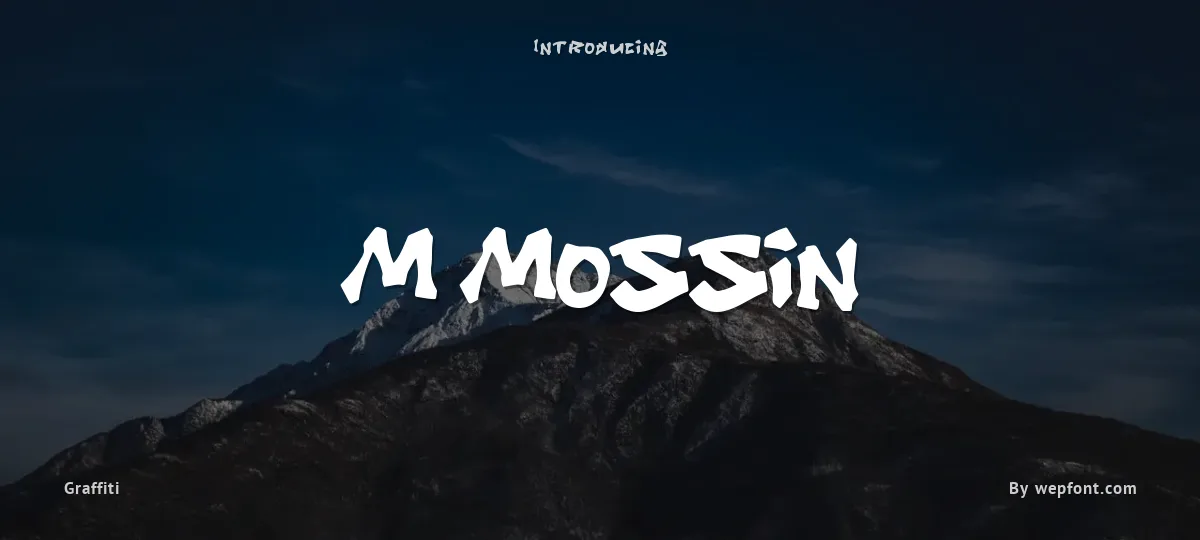 M Mossin font preview