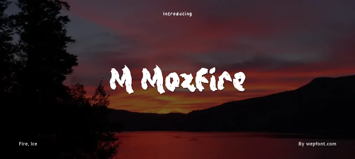 M Mozfire font preview