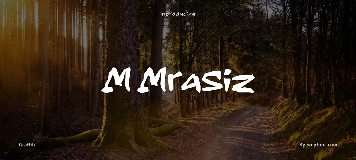 M Mrasiz font preview