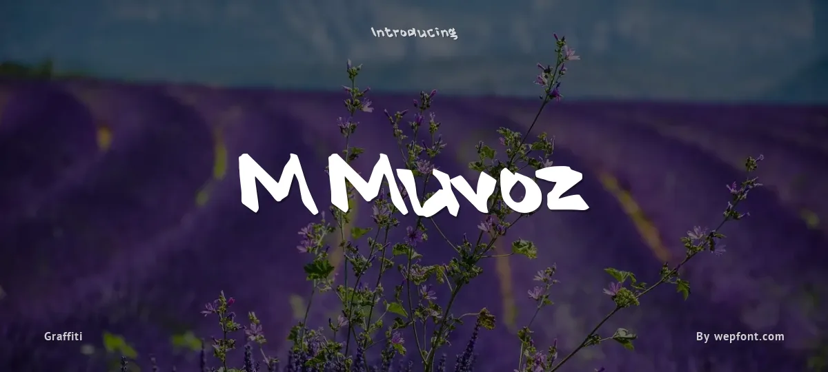 M Muvoz font preview