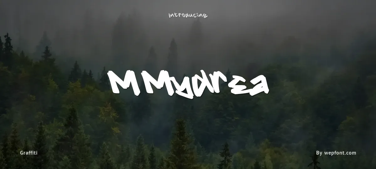M Mydrea font preview