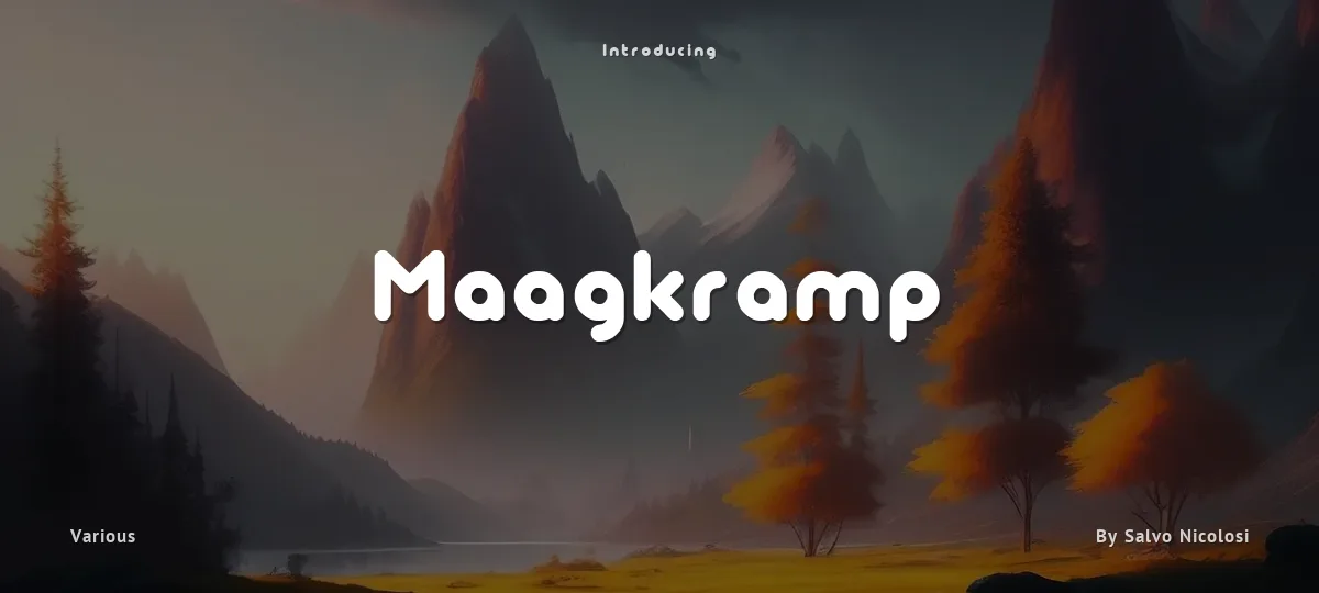 Maagkramp font preview