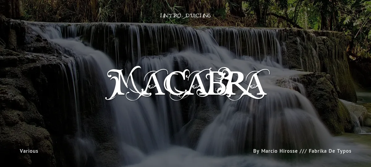 Macabra font preview