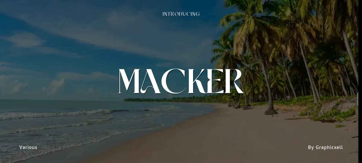 Macker font preview
