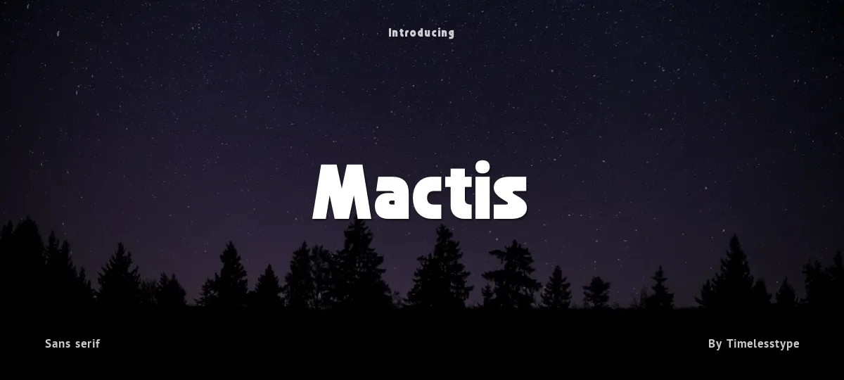 Mactis font preview