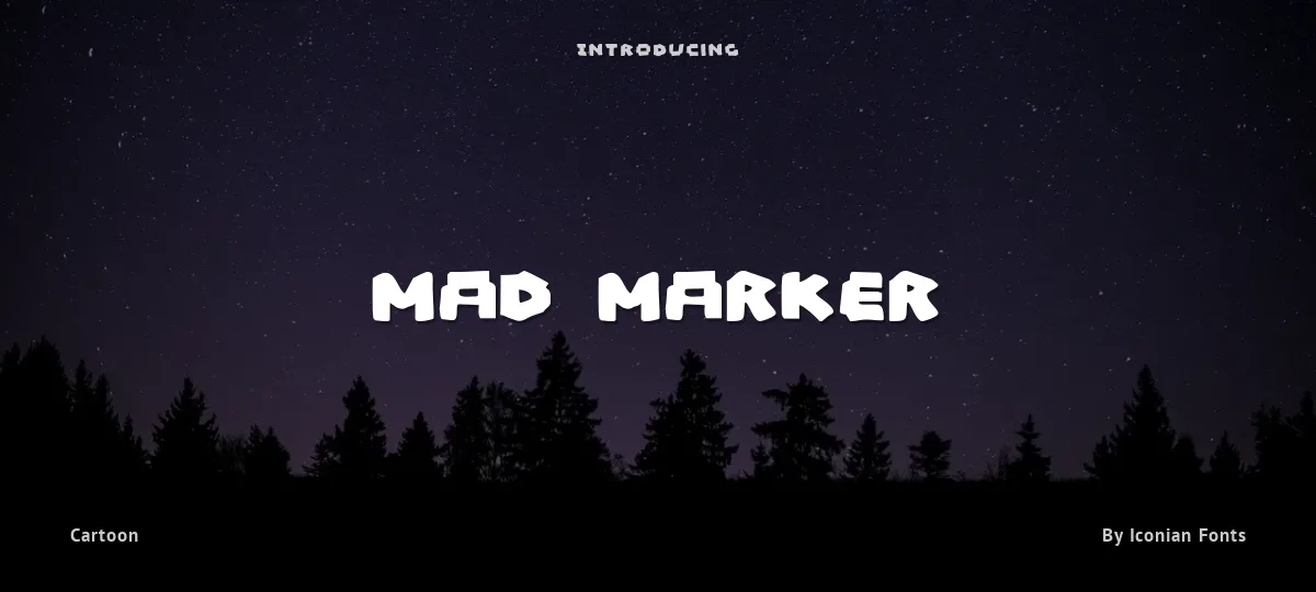 Mad Marker font preview