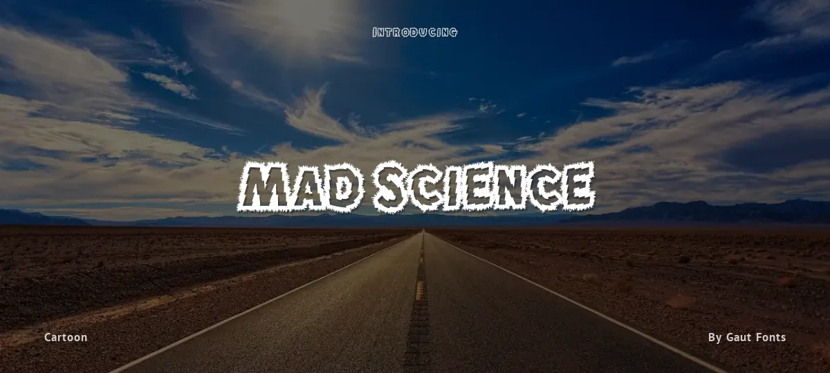Mad Science font preview