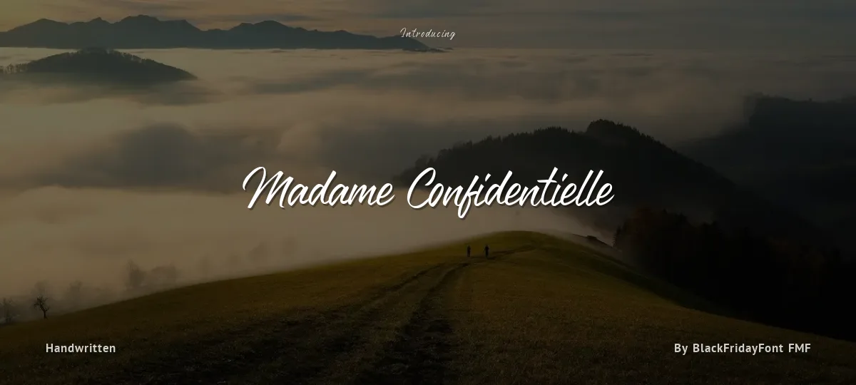 Madame Confidentielle font preview