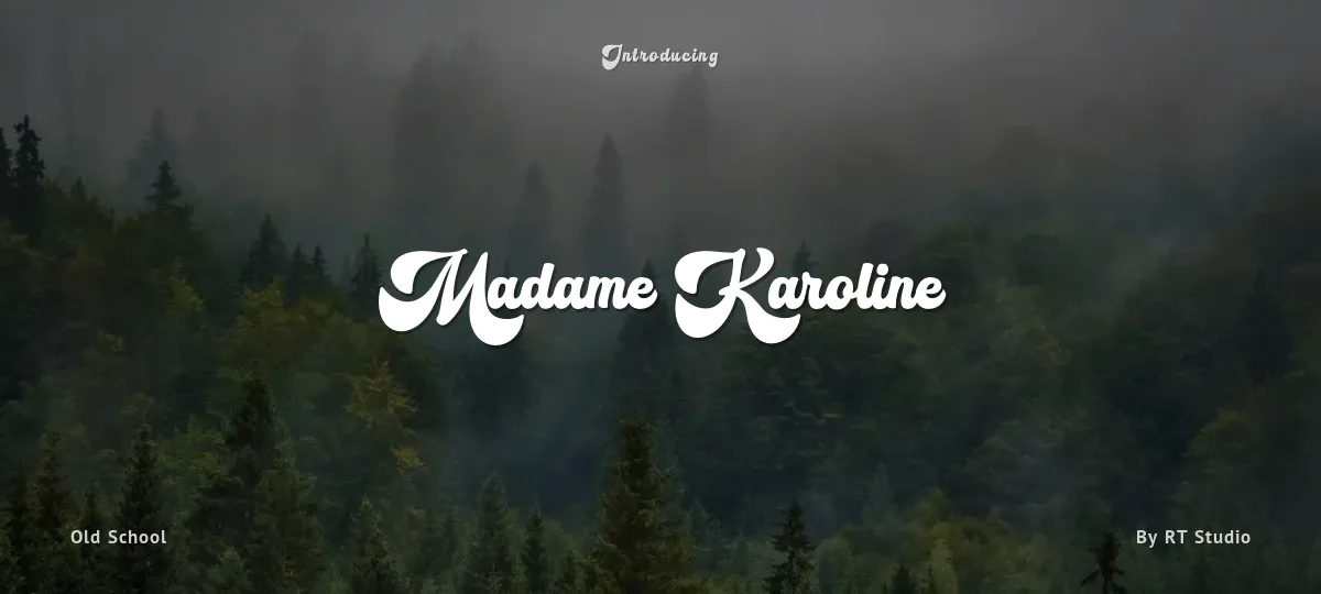 Madame Karoline font preview