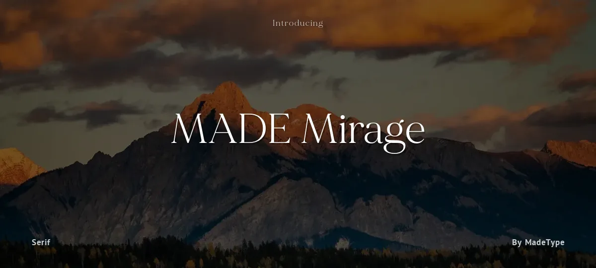 MADE Mirage font preview