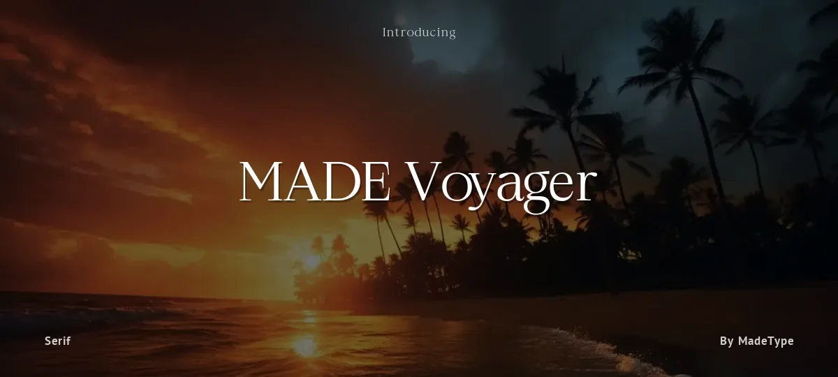 MADE Voyager font preview