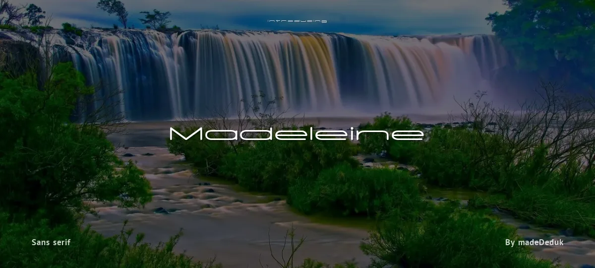 Madeleine font preview