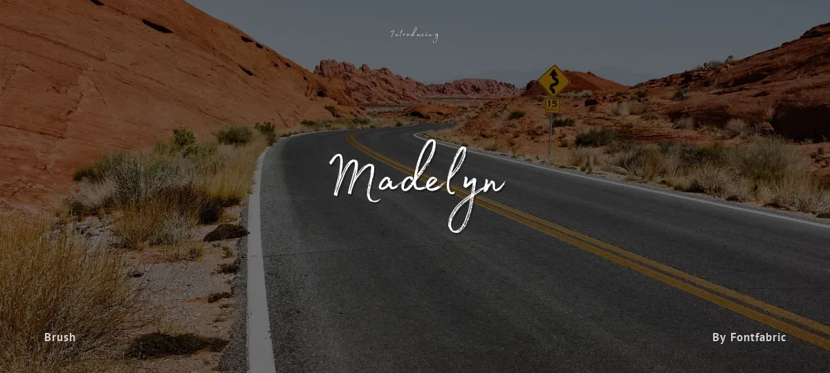 Madelyn font preview