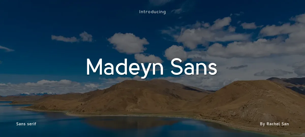 Madeyn Sans font preview