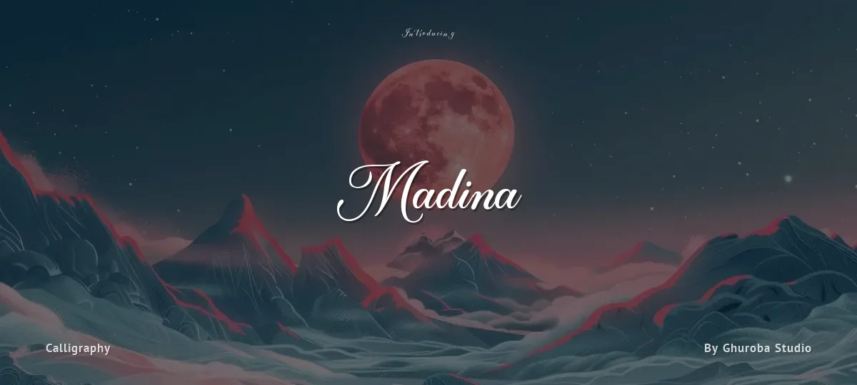 Madina font preview