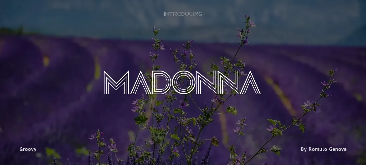 Madonna font preview