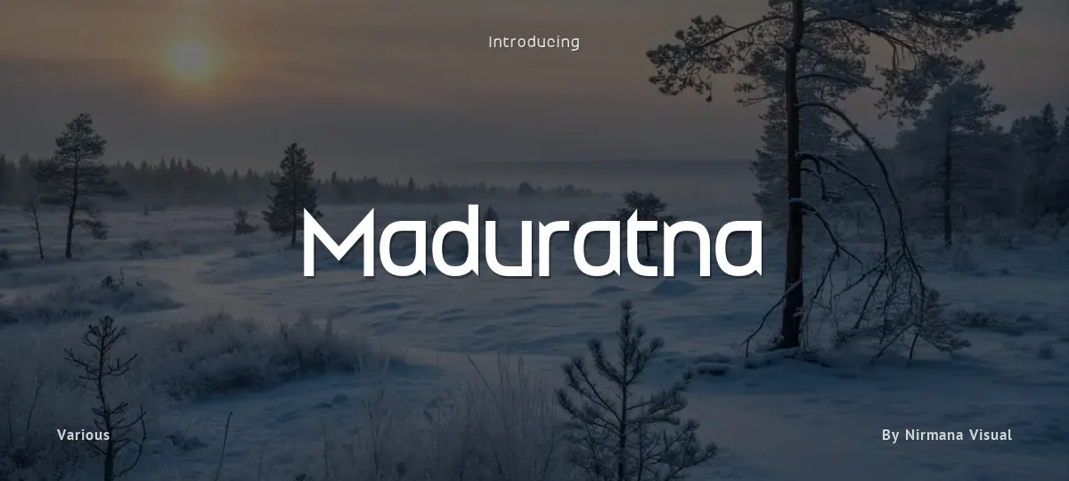 Maduratna font preview