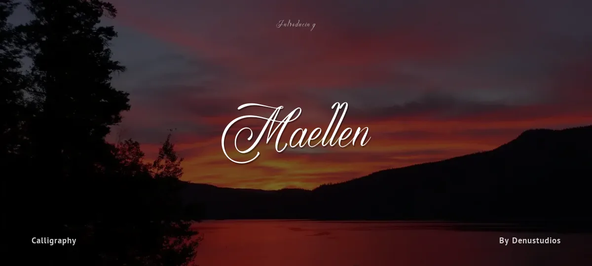 Maellen font preview