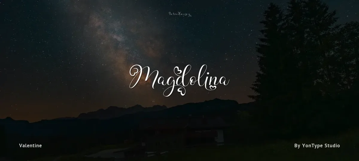 Magdolina font preview
