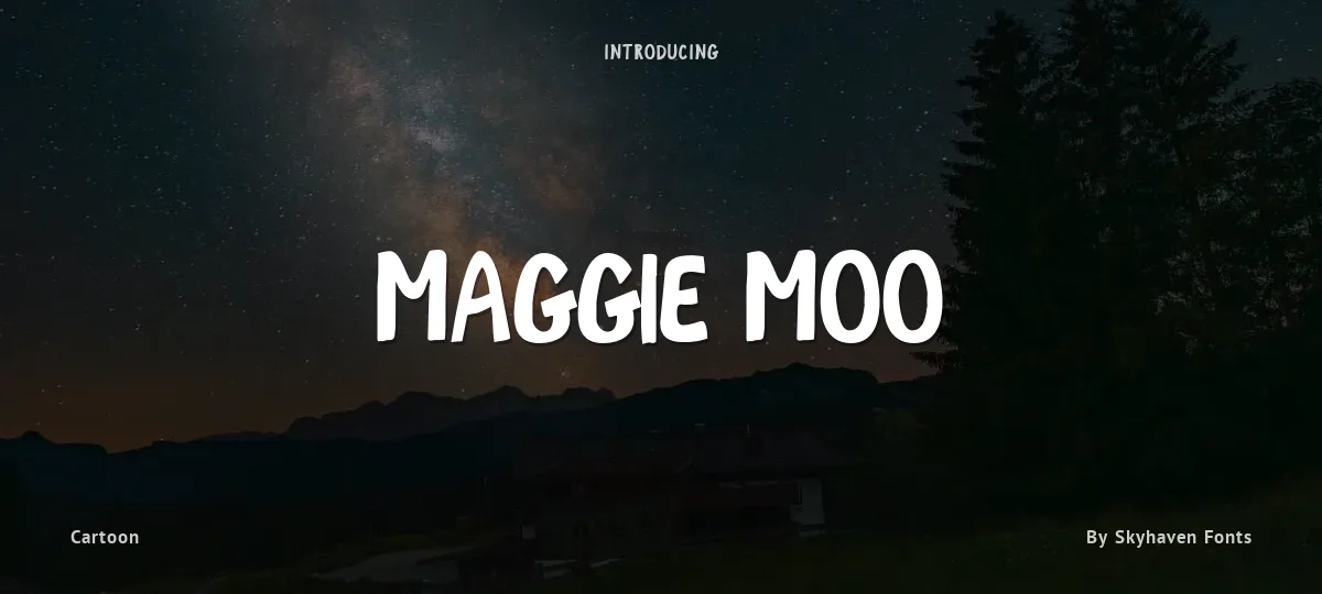 Maggie Moo font preview