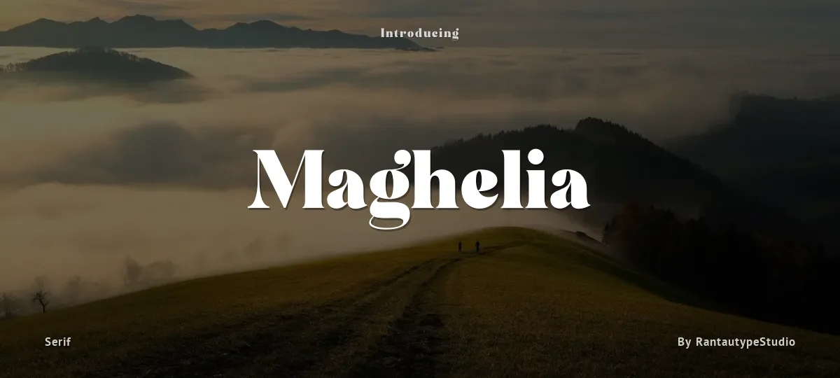 Maghelia font preview