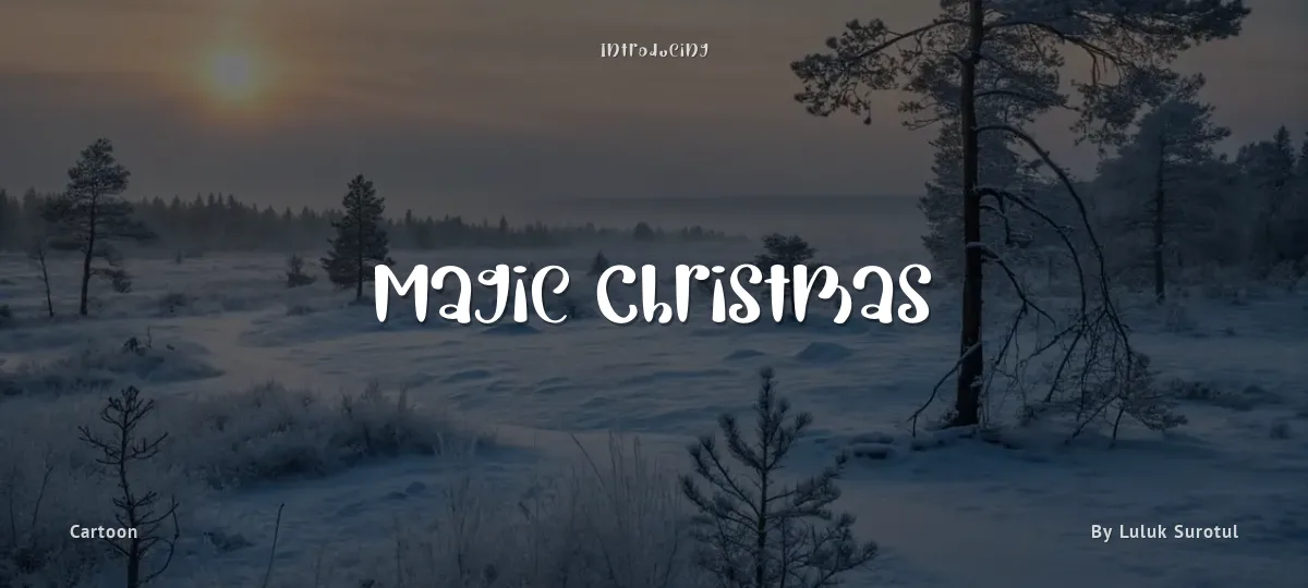 Magic Christmas font preview