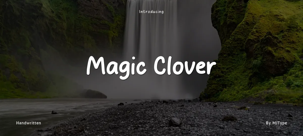 Magic Clover font preview