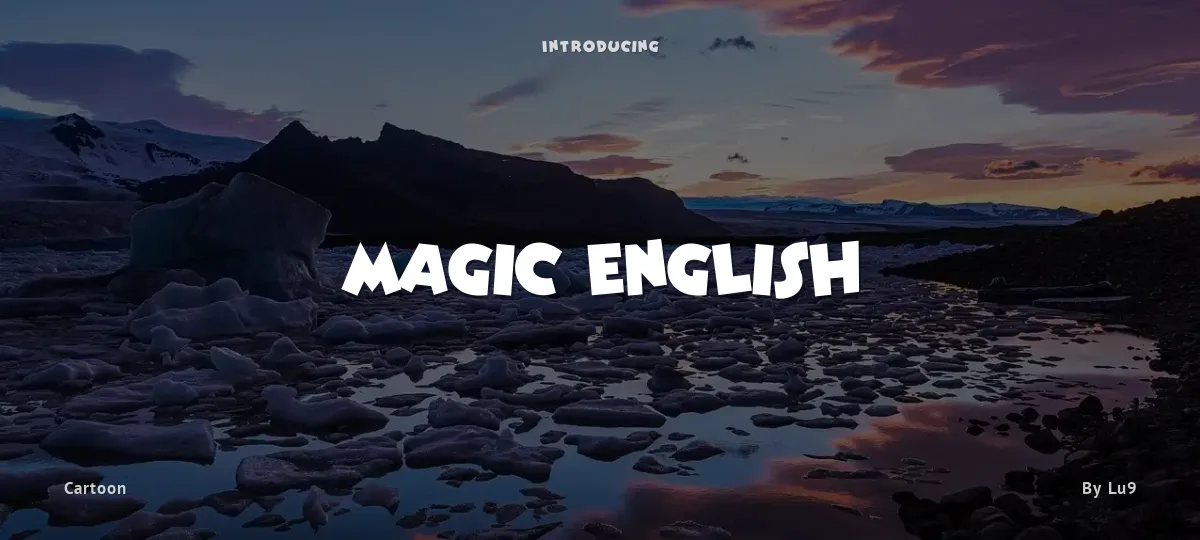Magic English font preview