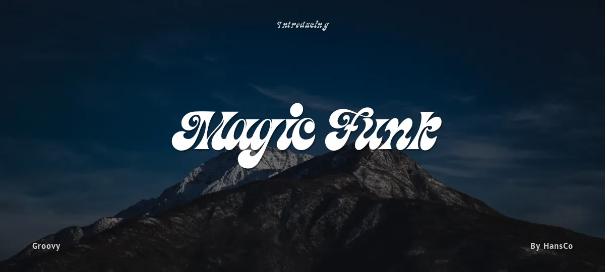 Magic Funk font preview