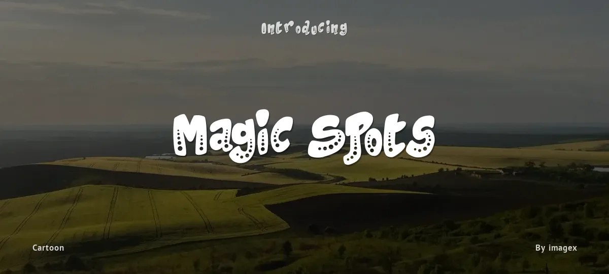 Magic Spots font preview