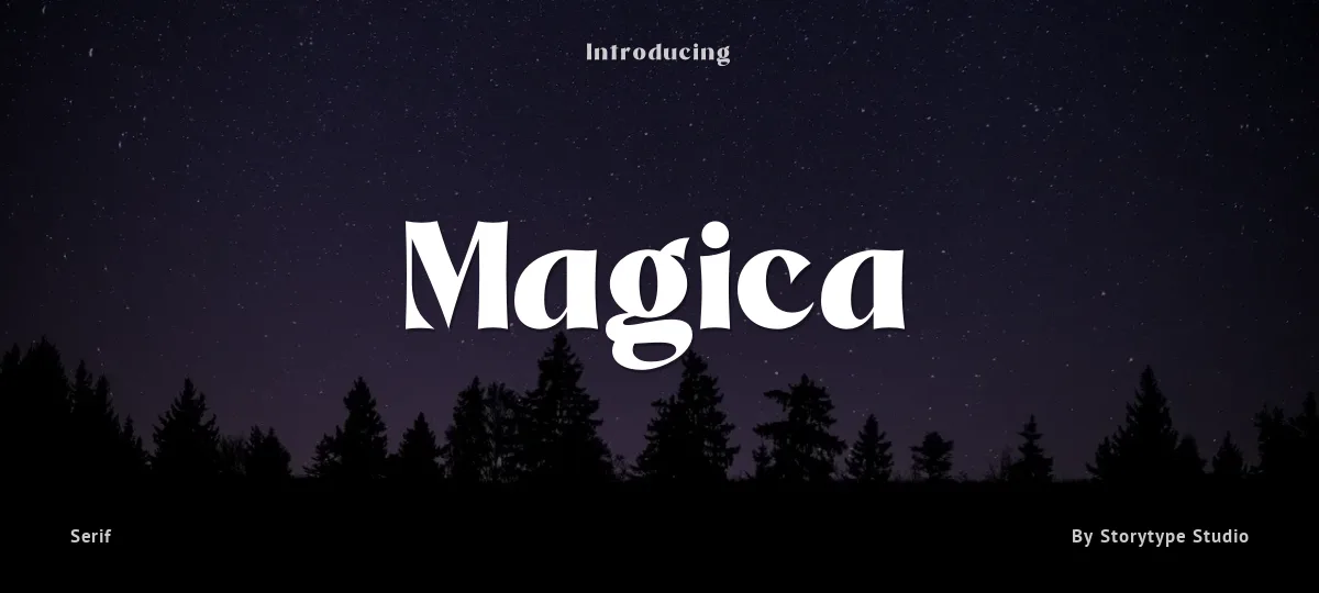 Magica font preview