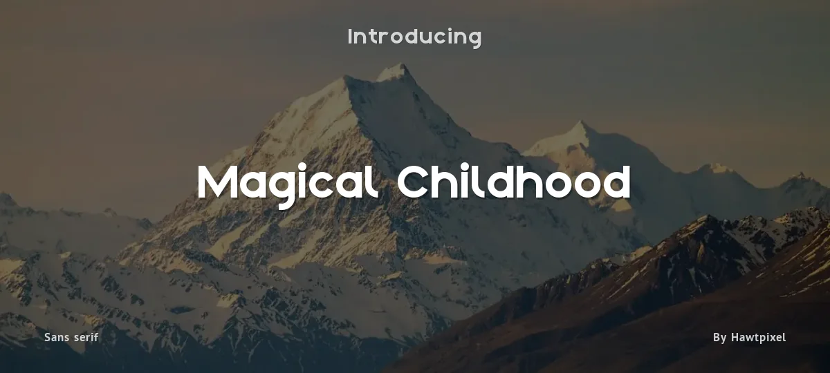 Magical Childhood font preview