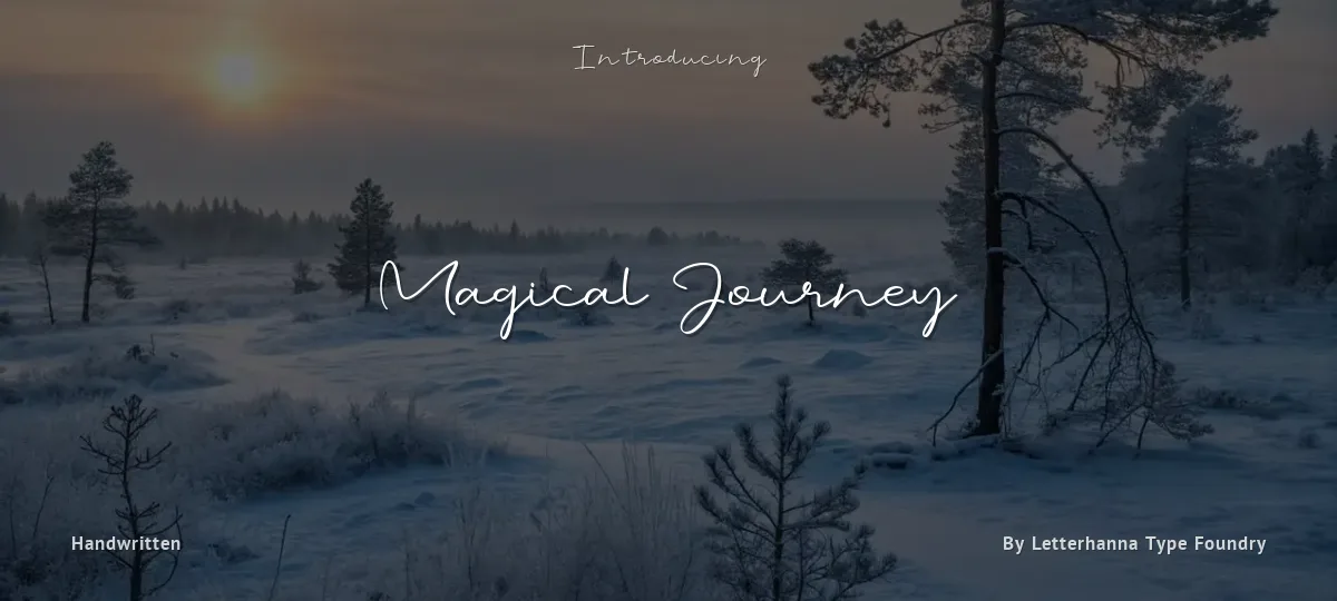 Magical Journey font preview