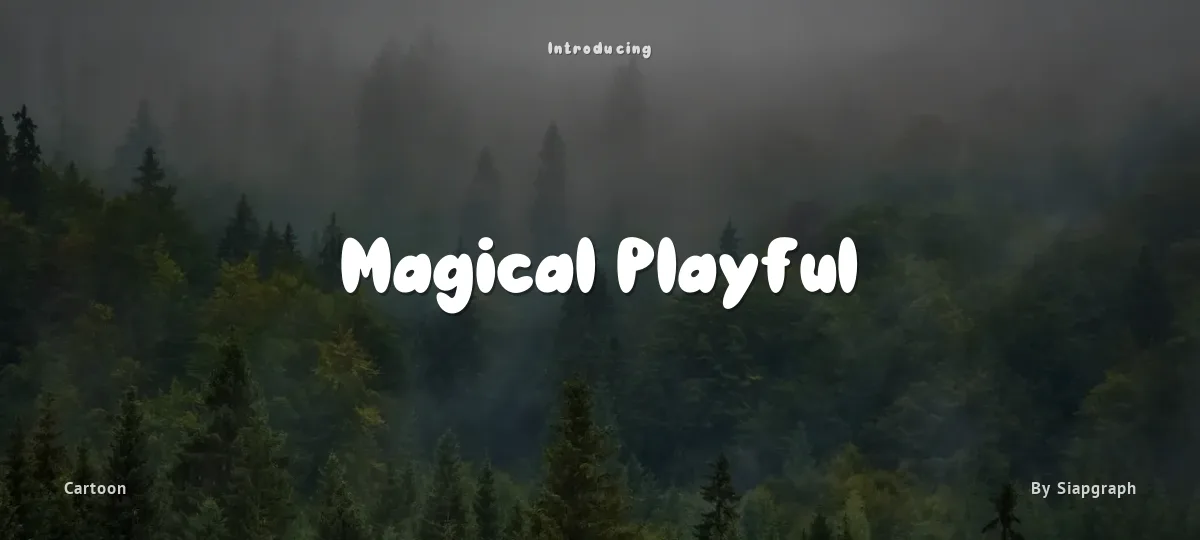 Magical Playful font preview