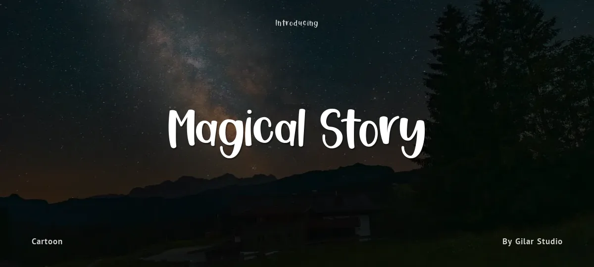 Magical Story font preview