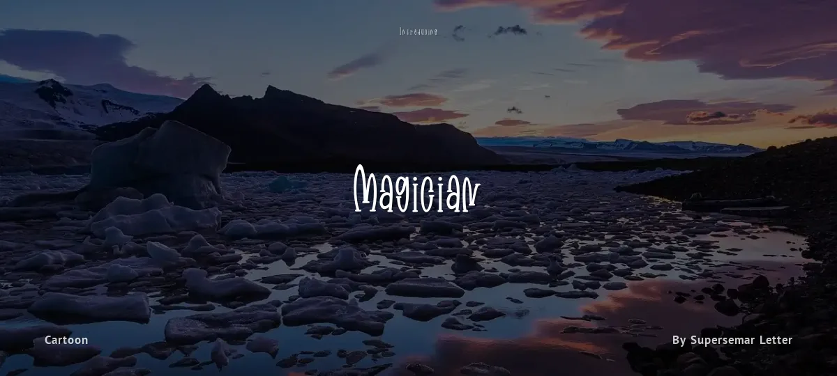 Magician font preview
